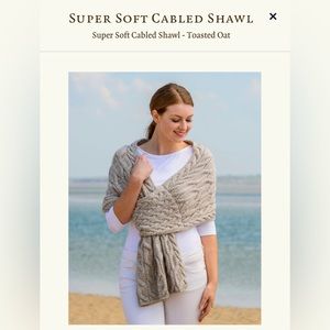 Aran Sweater Market Shawl - direct from Ireland